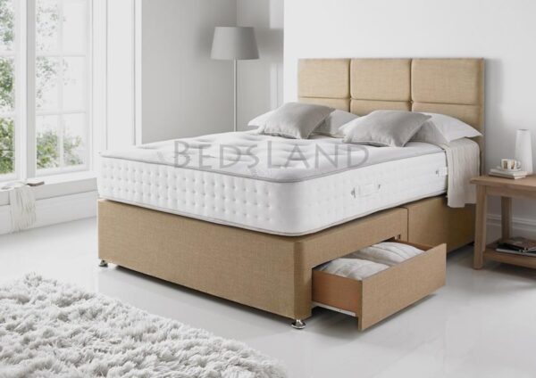 brown - divan bed - storage - drawers - cheap - low price - single - mattress