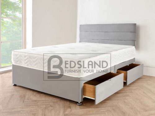 Grey Double Divan Bed