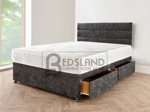 Chenille Divan Bed Set