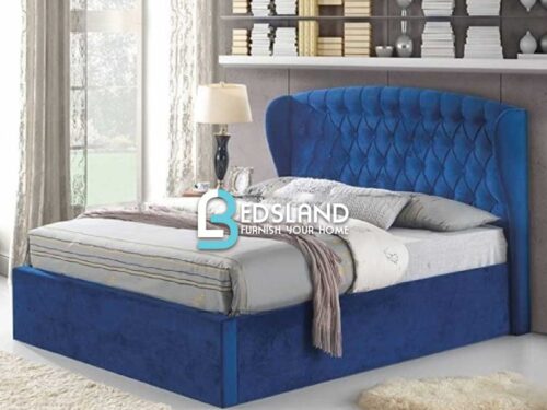 Double Sleigh bed with mattress