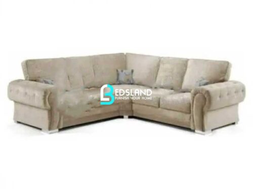 Suede Velvet Corner Sofa - Available All Sizes & Fabrics