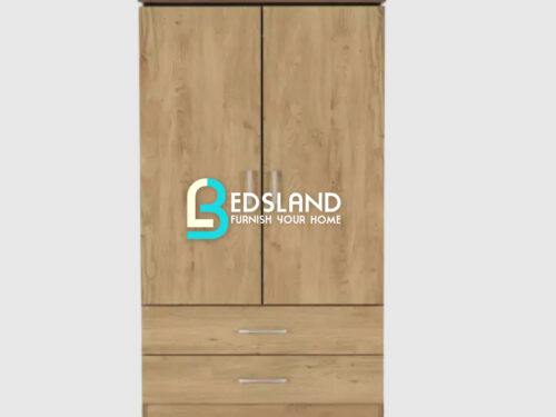 Charles 2 Door 2 Drawer Wardrobe - Oak Effect Veneer