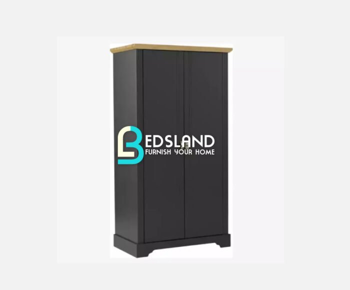 Toledo 2 Door Wardrobe Grey/oak Effect Bedsland Furniture