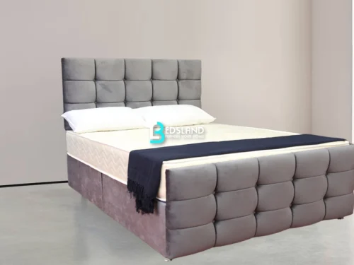 Premium Grey Single Divan Bed Size With Mattress - Available in All Colours