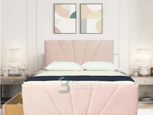 Modern Pink Divan Bed Single - Available All Sizes