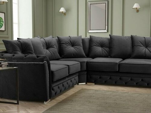 Black Corner Sofa