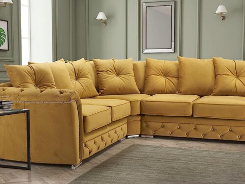 Mustard Corner Sofa